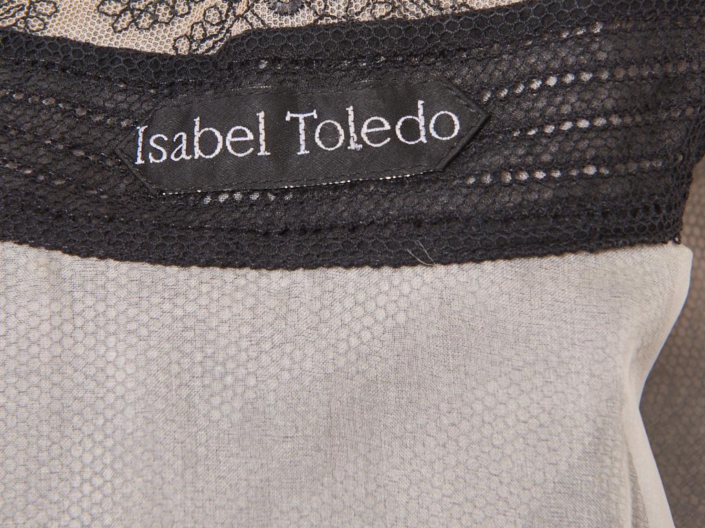 Women's Isabel Toledo Embroidered Tulle Coat