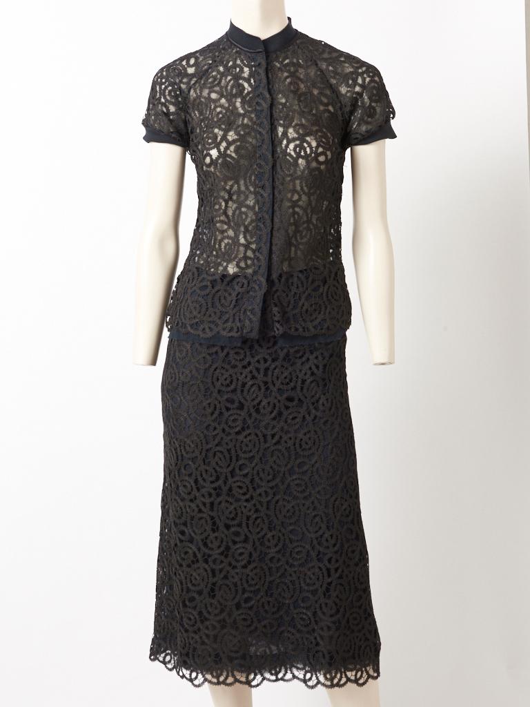 Isabel Toledo Lace Ensemble In Good Condition In New York, NY