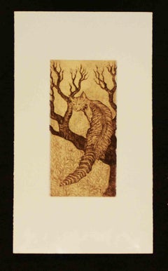 La Notte di Felix - Etching by Isabella Collodi - 2000