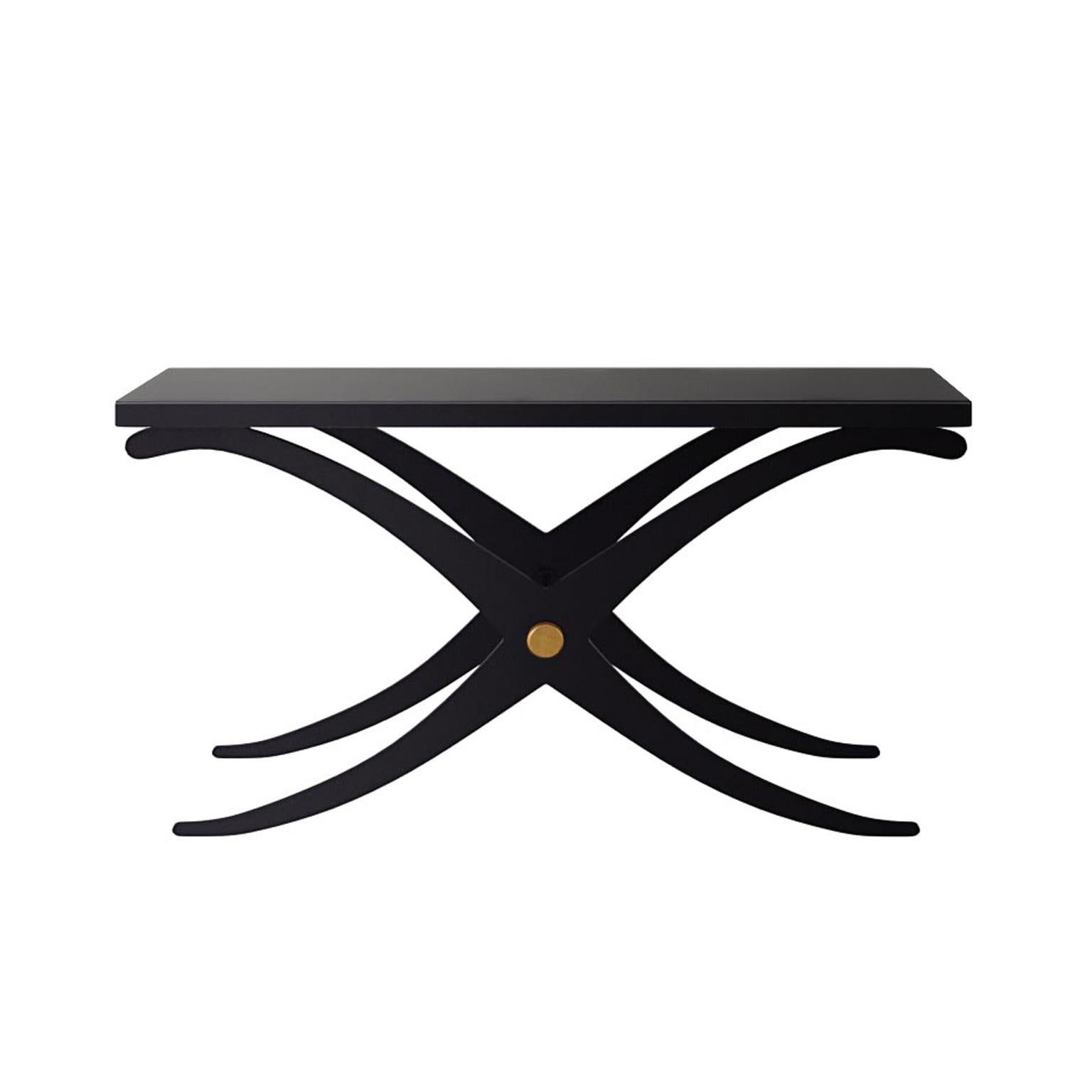 Modern Isabella Costantini, Italy, Clio Console Plain Black For Sale