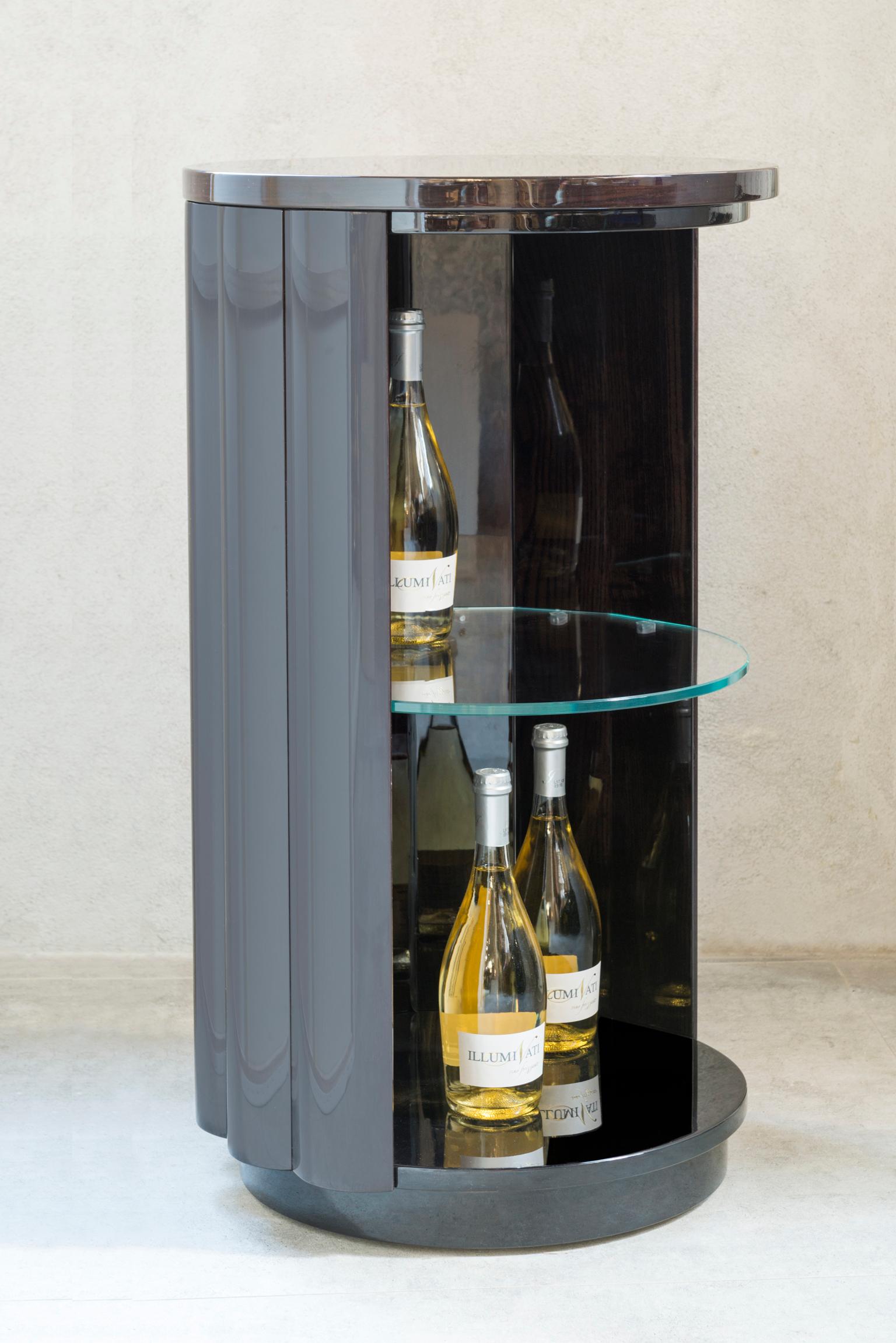 Modern Isabella Costantini, Italy, Duilio Drink Cabinet with Casters For Sale