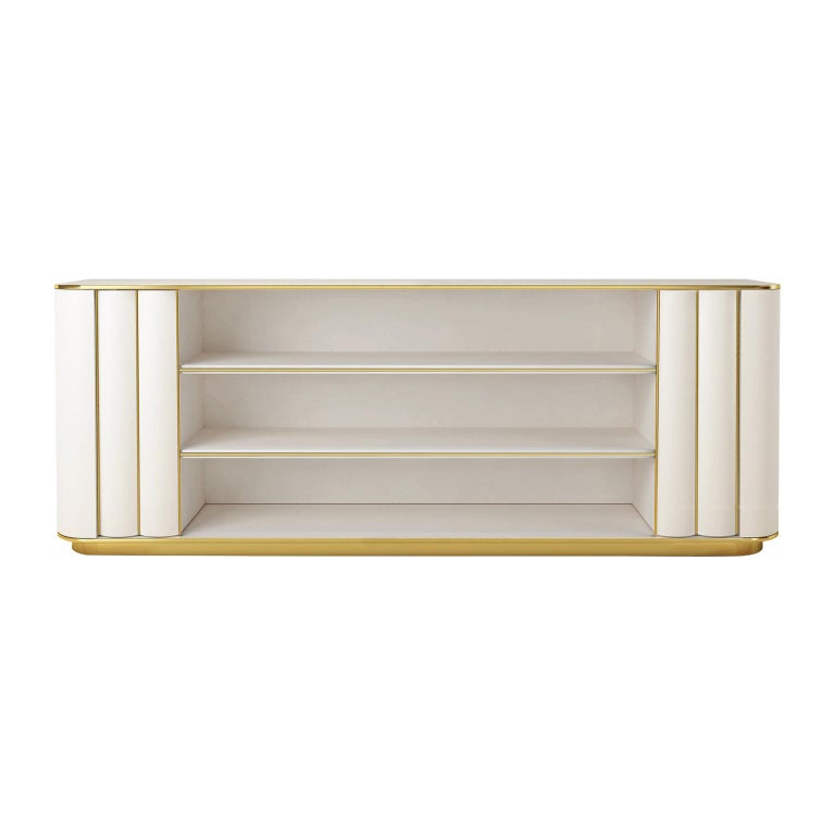 Isabella Costantini, Italy, Duilio Low Bookcase with Two Doors For Sale