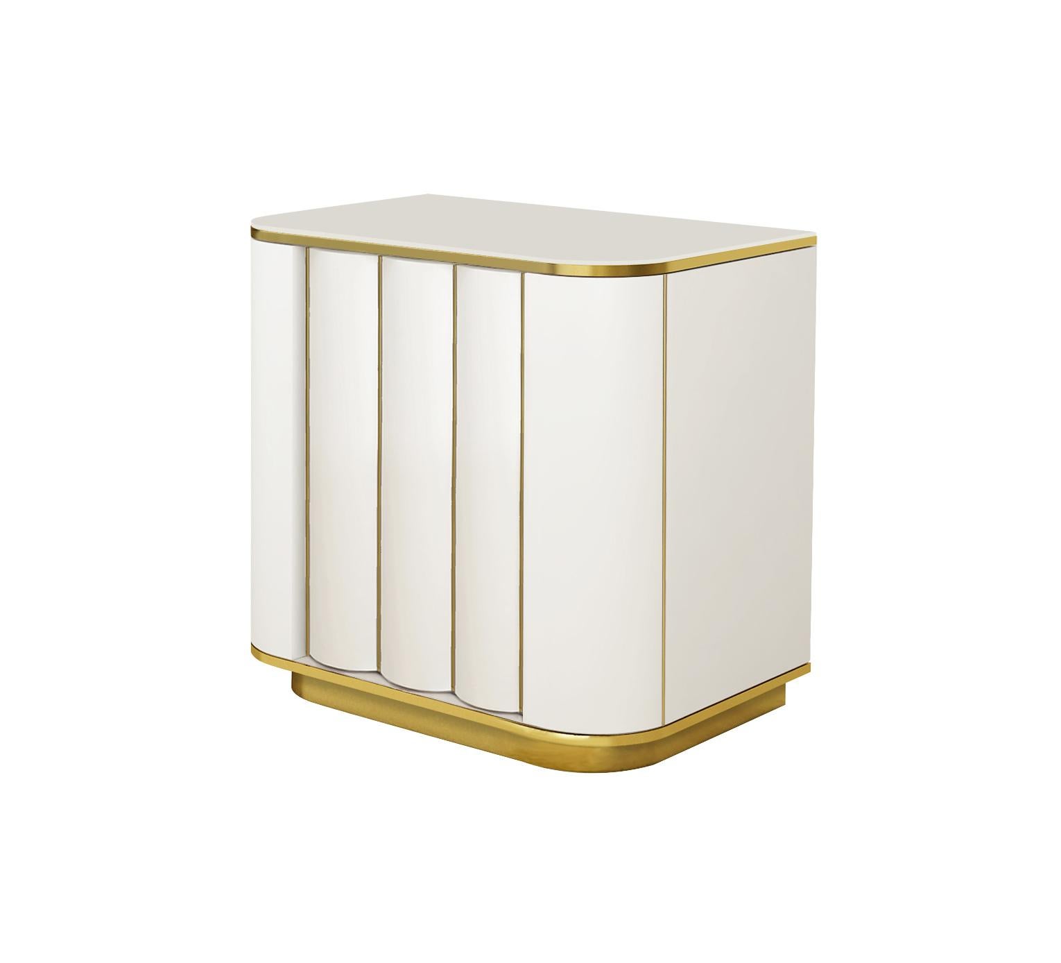 Modern Isabella Costantini, Italy, Duilio Nightstand with Right or Left Opening For Sale