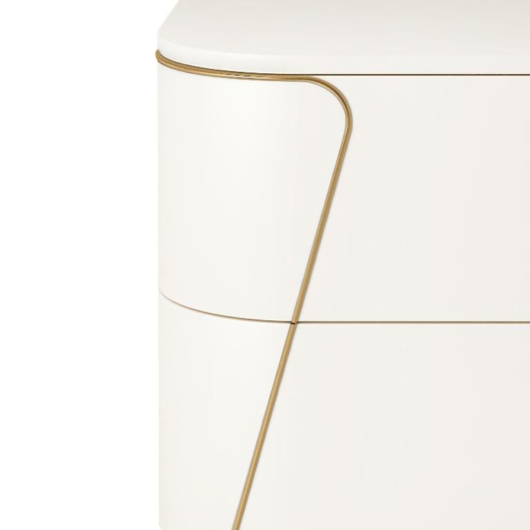 Modern Isabella Costantini, Italy, Gemma Nightstand with Two Drawers