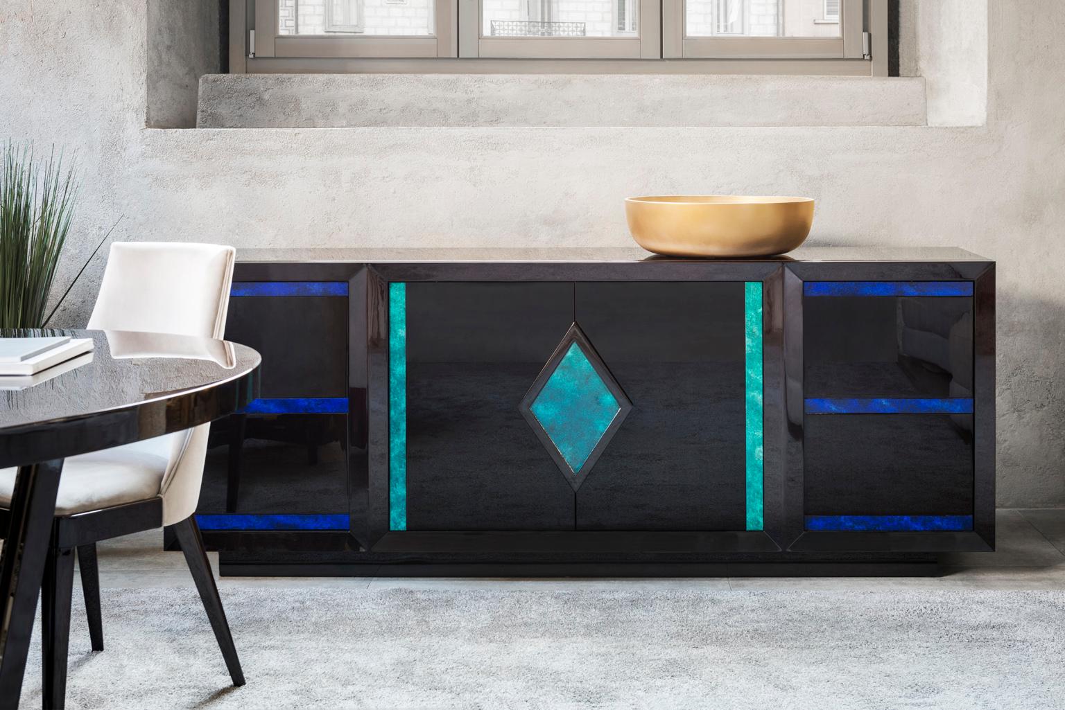Moderne Isabella Costantini:: Italie:: buffet Nine W210 Base de plinthe en vente