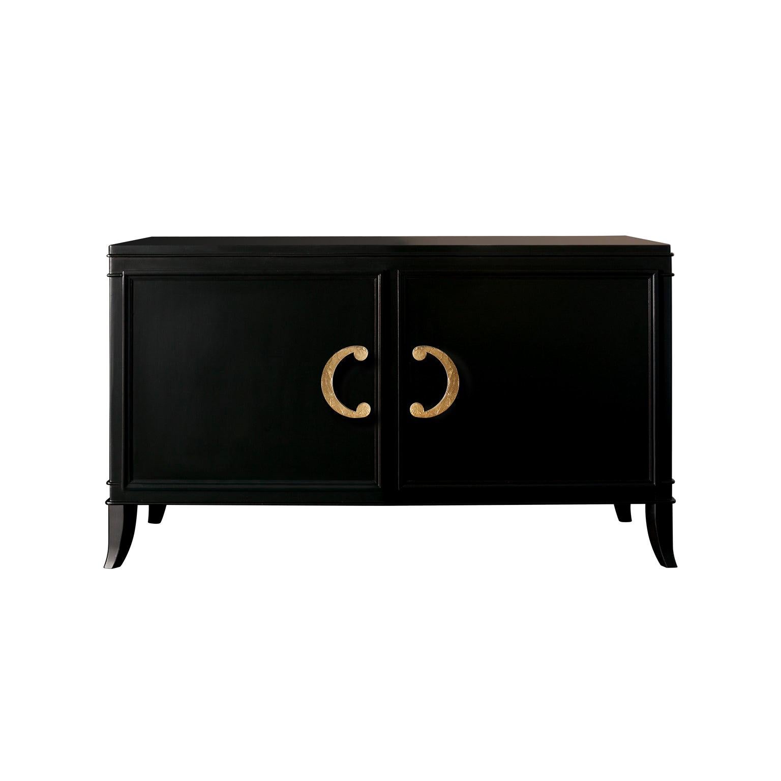 Isabella Costantini, Italy, Olimpia Sideboard Two Doors W/Crinkled Leaf Handles For Sale