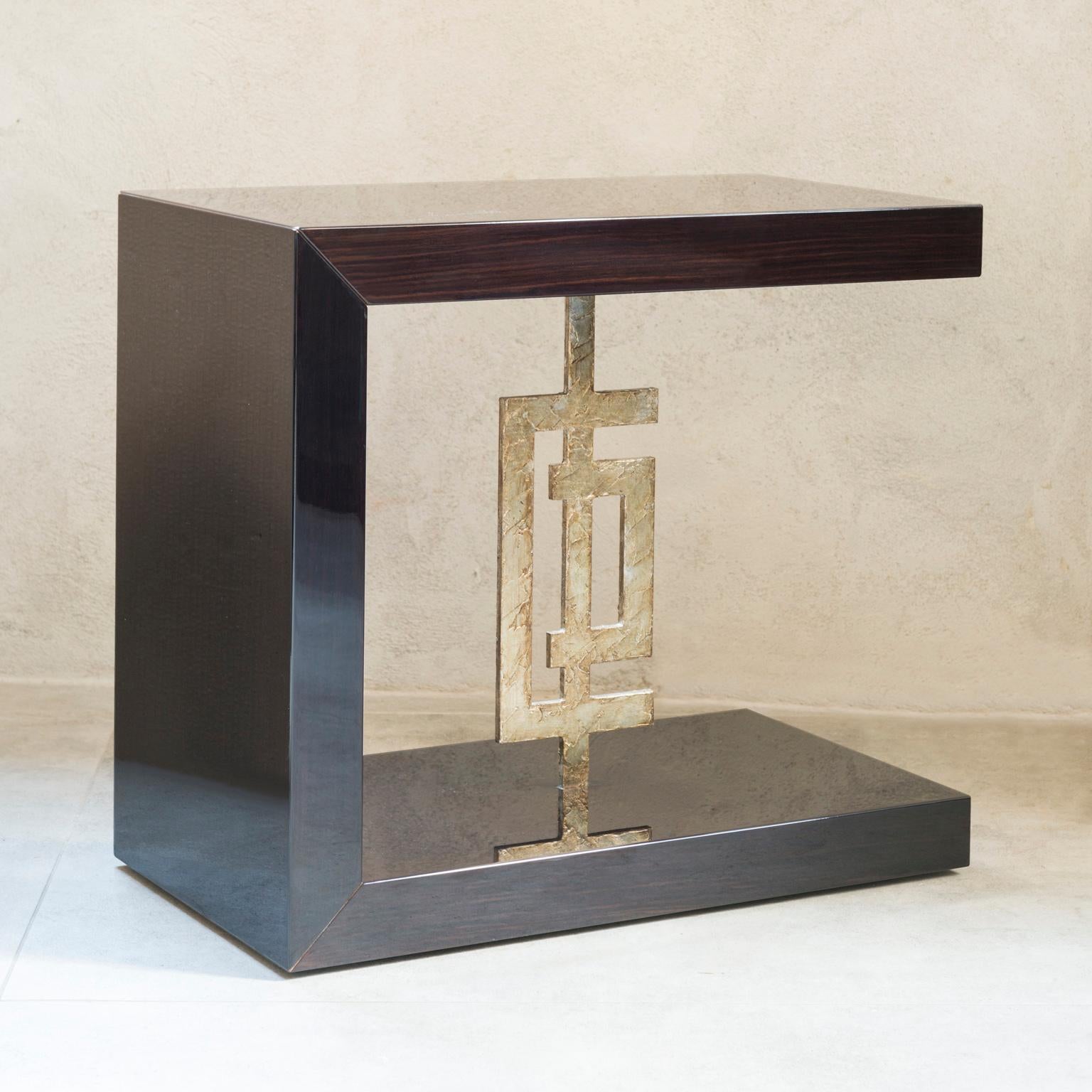Modern Isabella Costantini, Italy, Teodora Side Table with Hidden Casters For Sale