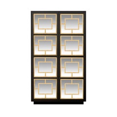 Isabella Costantini, Italy, Zoe Armoire D40 Mirrored Doors and Plinth Base
