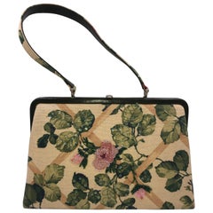 Isabella Fiore Floral Design Fabric Handbag