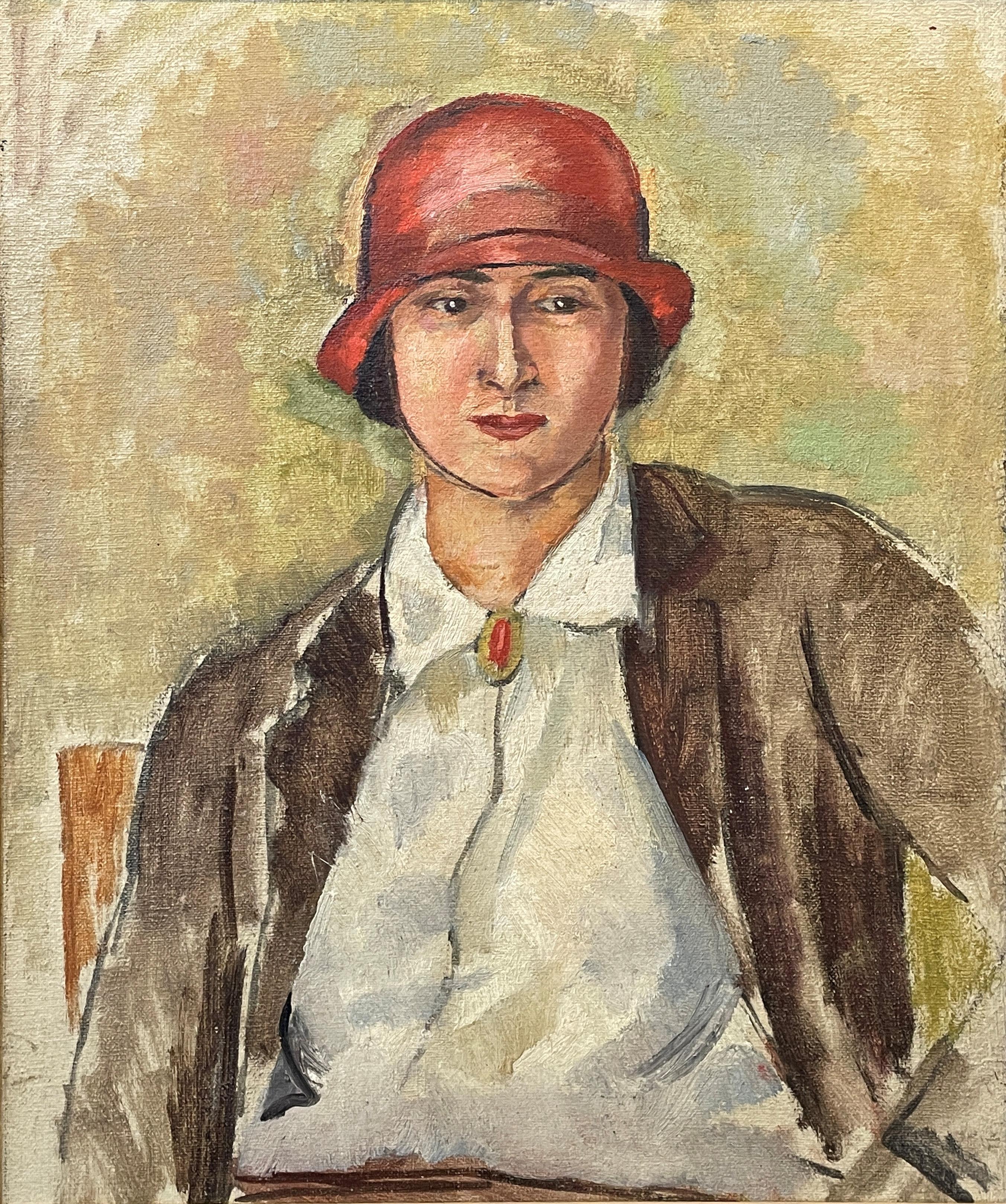Isabella Howland: „Porträt einer Frau mit rotem Hut“, Paris