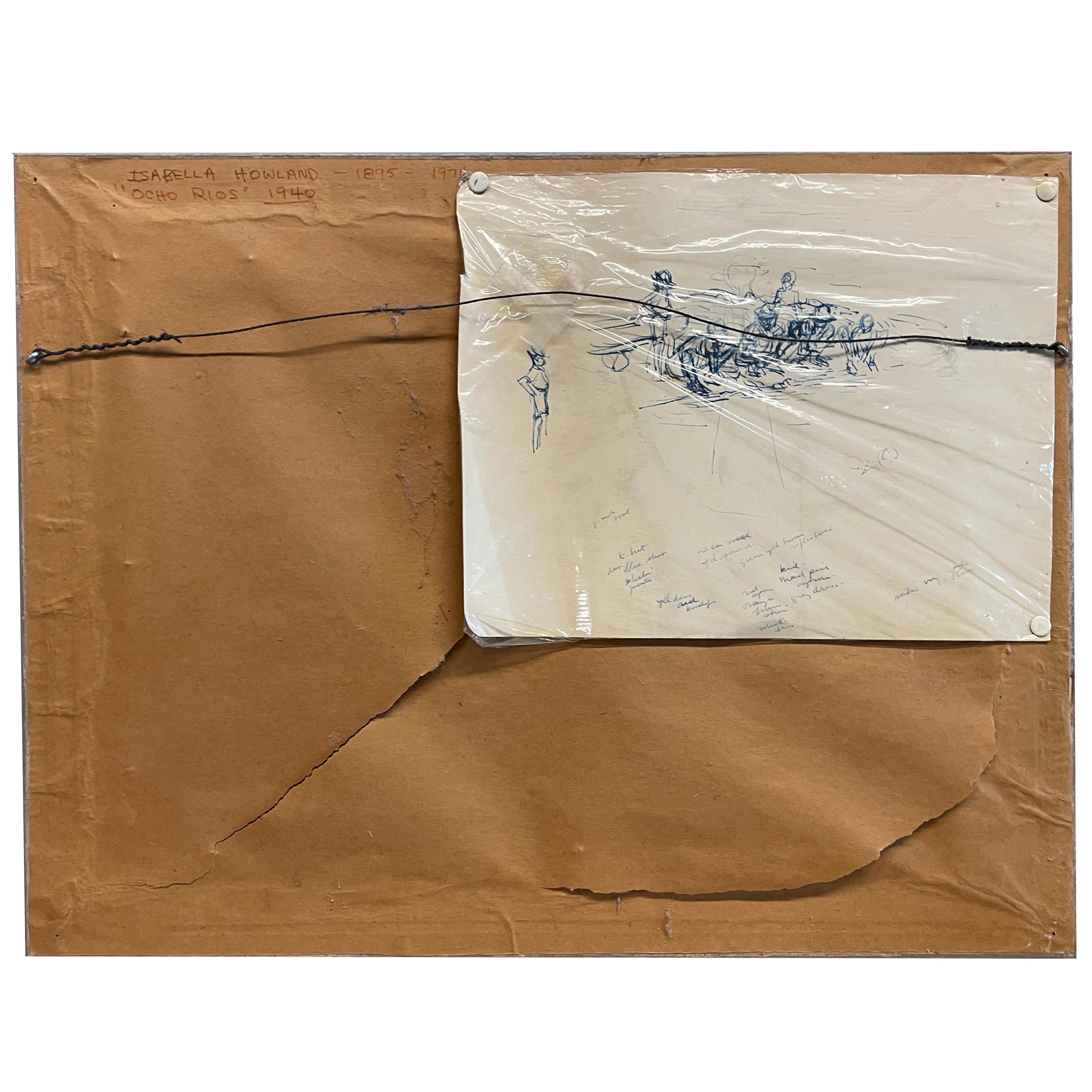 WPA Impressionista Paesaggio Figurativo Pittura ad olio Pannello 