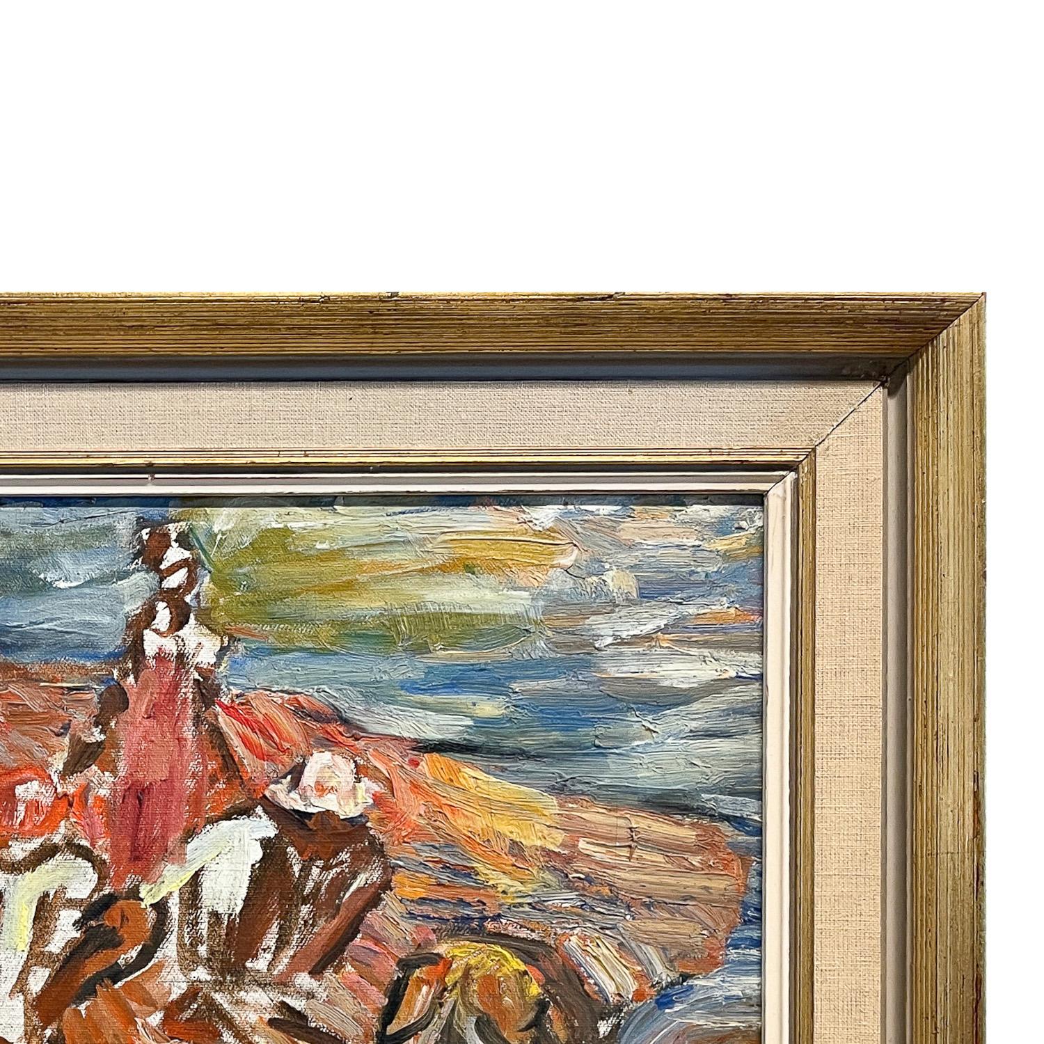 WPA Impressionista Paesaggio Figurativo Pittura ad olio Pannello 