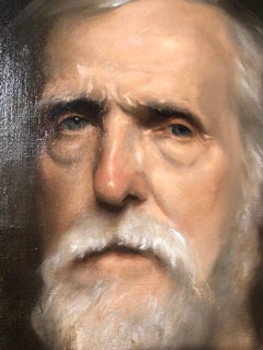 Mike - Contemporary portrait, unique oil painting by Isabella Watling