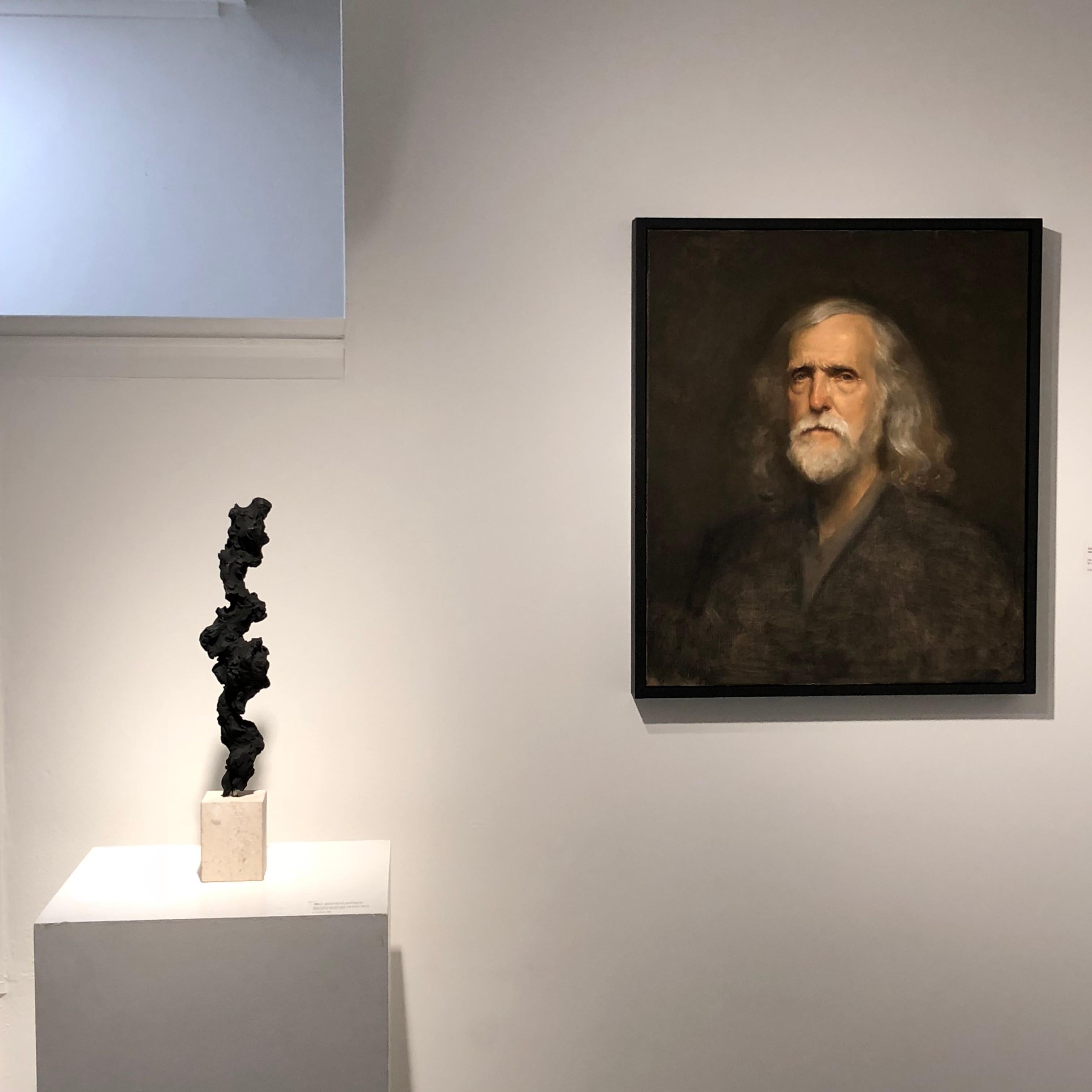 Mike - Contemporary portrait, unique oil painting by Isabella Watling For Sale 2