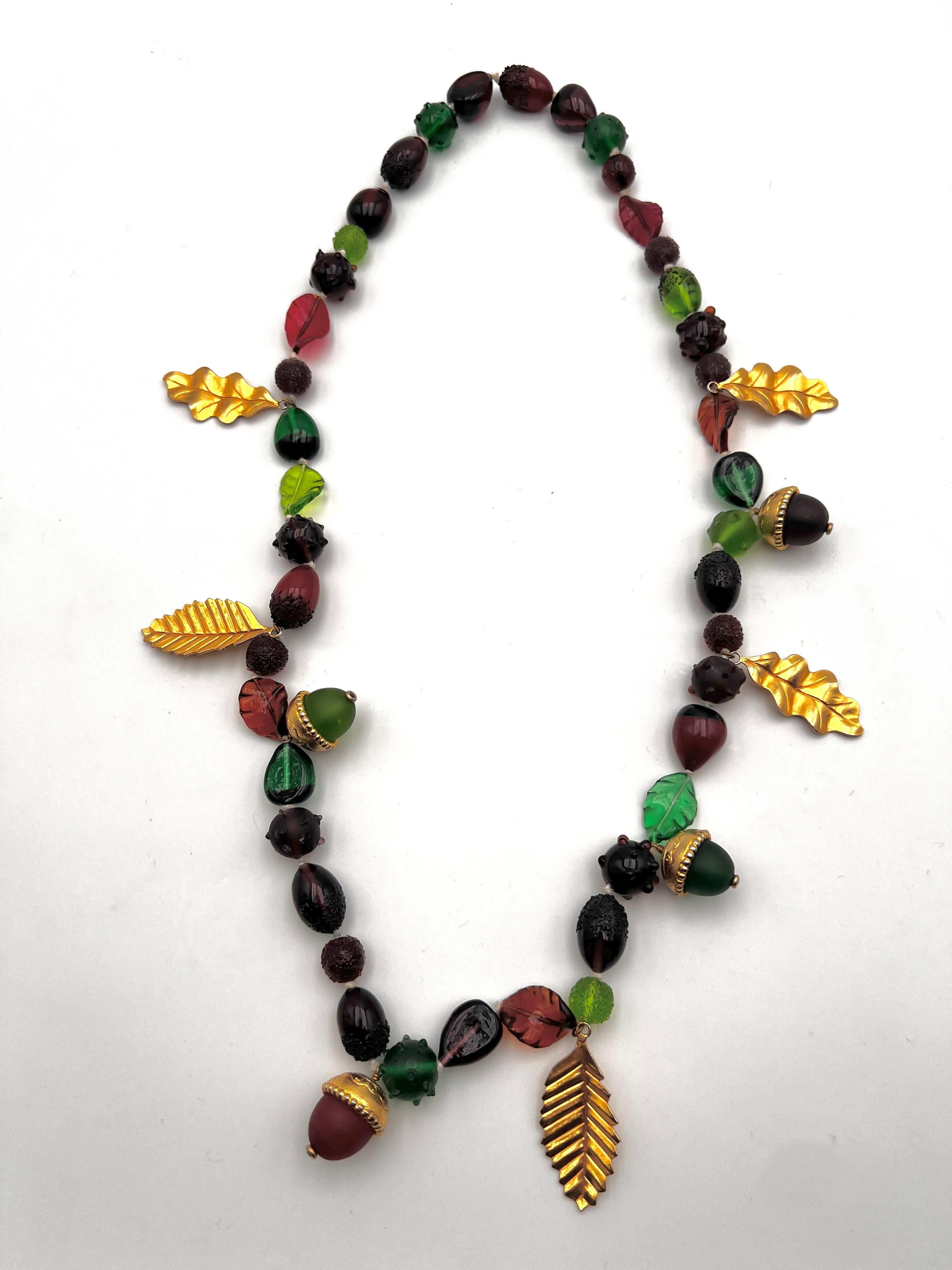 Collana sautoir in vetro fuso di Isabelle Canovas in vendita 2