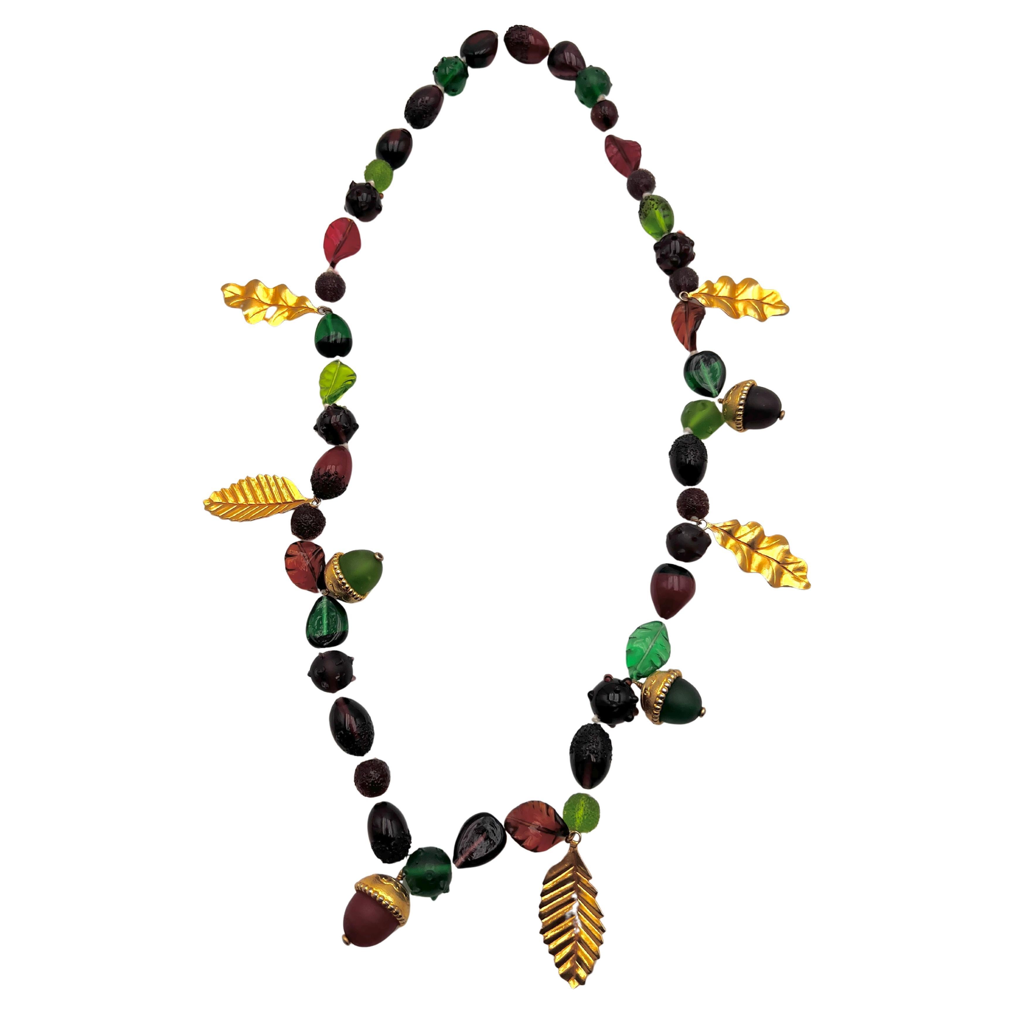 Collana sautoir in vetro fuso di Isabelle Canovas in vendita