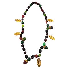 Isabelle Canovas melted glass sautoir necklace