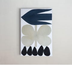 The Dove - Modern Abstract Blue White Painting