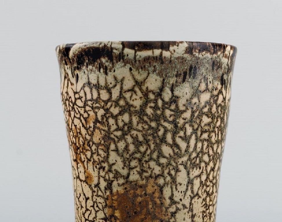 Isabelle Dacourt, France, Unique Vase in Glazed Stoneware, Late 20th C In Excellent Condition For Sale In Copenhagen, DK