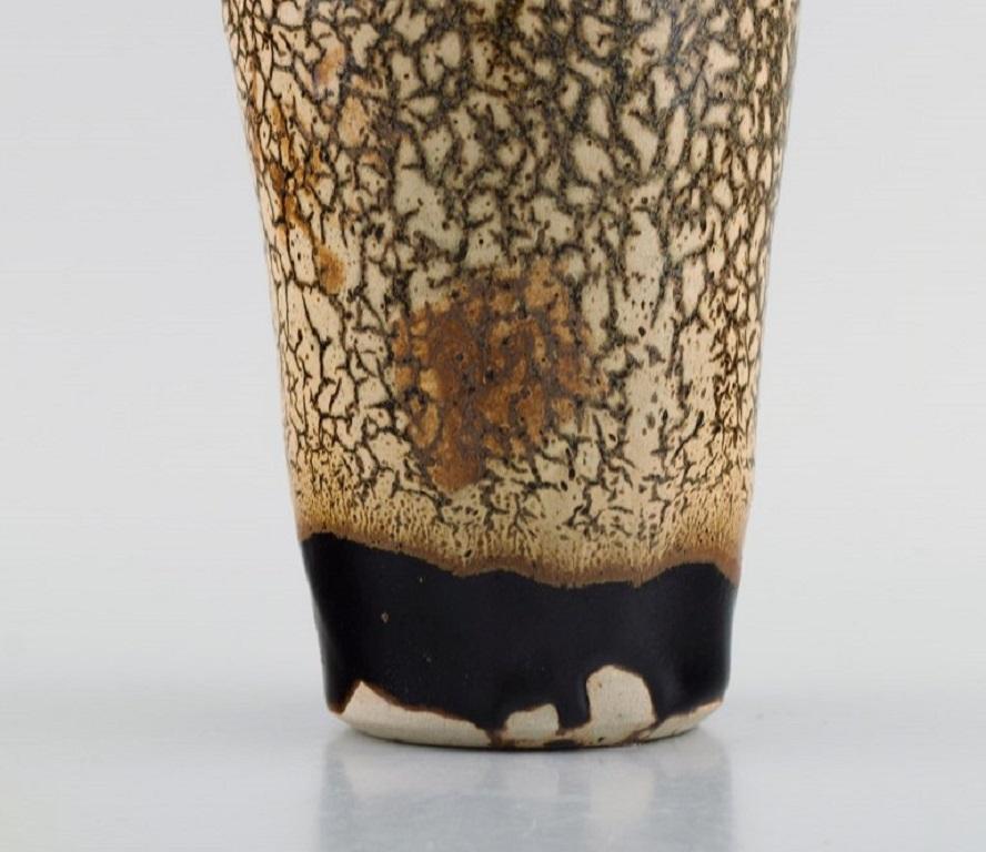 20th Century Isabelle Dacourt, France, Unique Vase in Glazed Stoneware, Late 20th C For Sale
