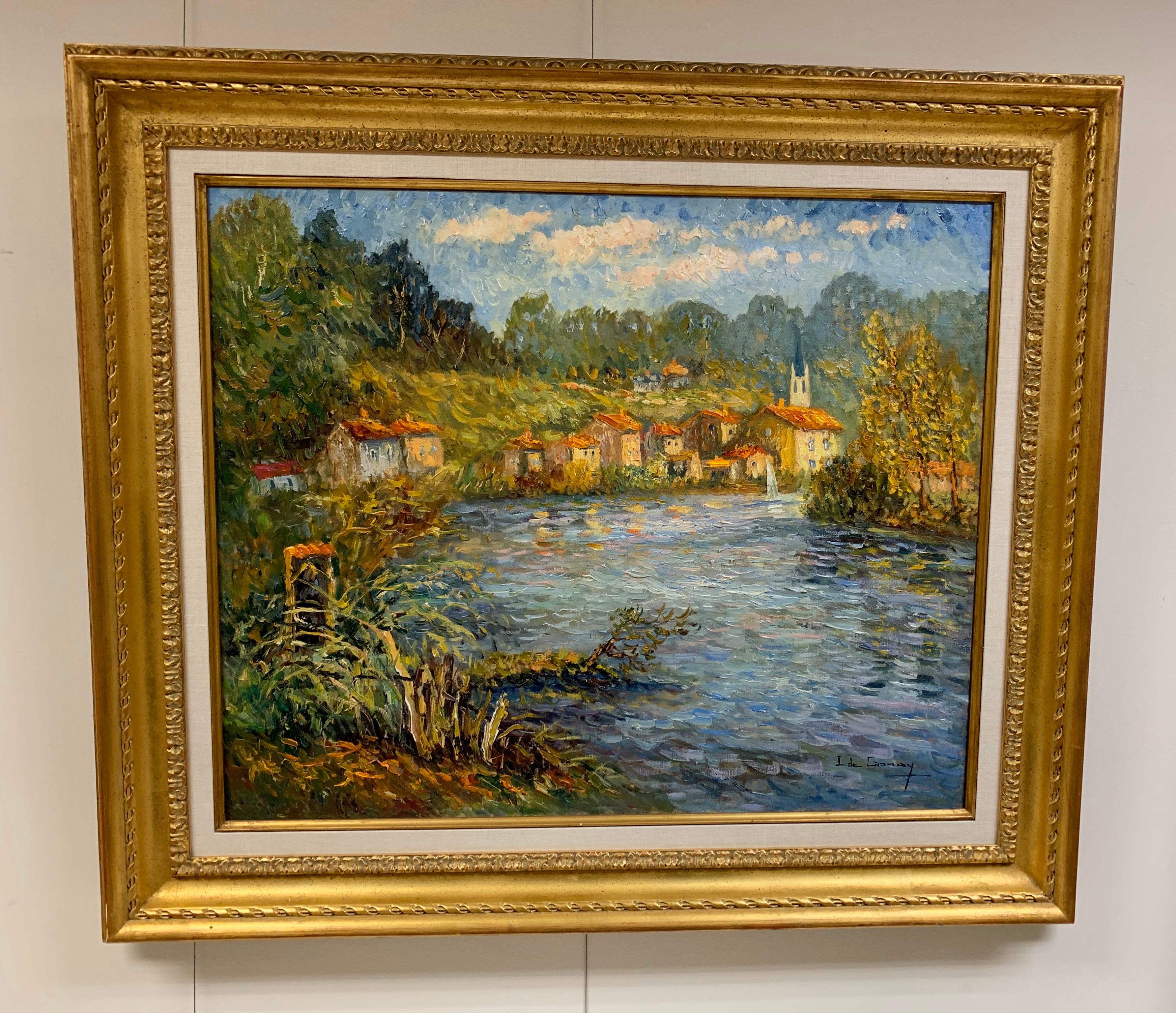Magnifique huile sur toile impressionniste originale d'Isabelle de Ganay. Le titre est 