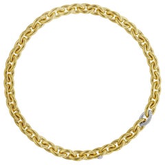 Collar de cadena de oro amarillo de 18 quilates firmado por Isabelle Fa