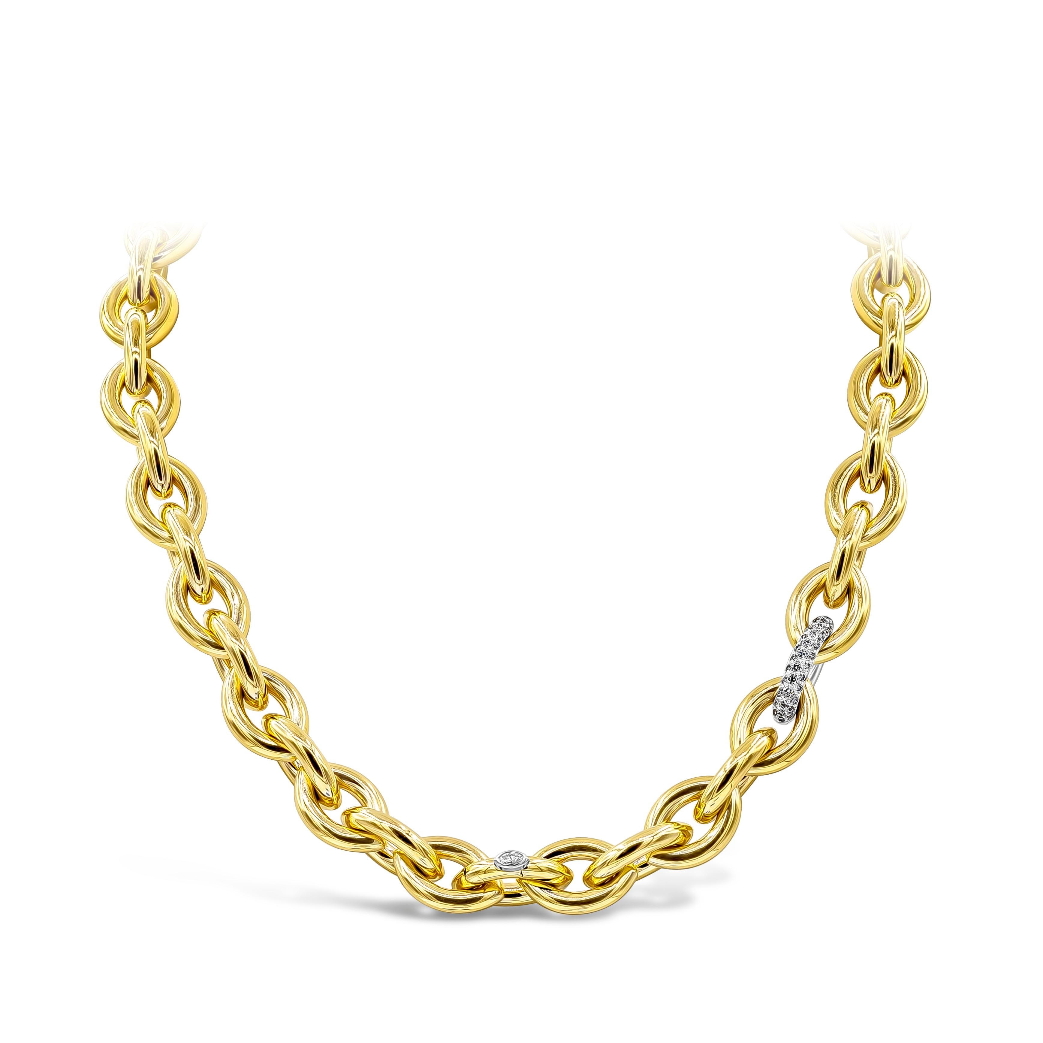 Contemporain Collier en or jaune 18K signé Isabelle Fa en vente
