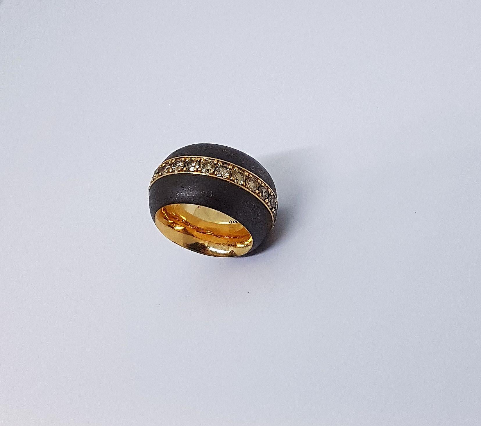 bronze diamond ring