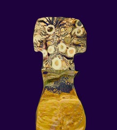 Bunch of flowers Isabelle Floch Contemporary colour photography woman flower art