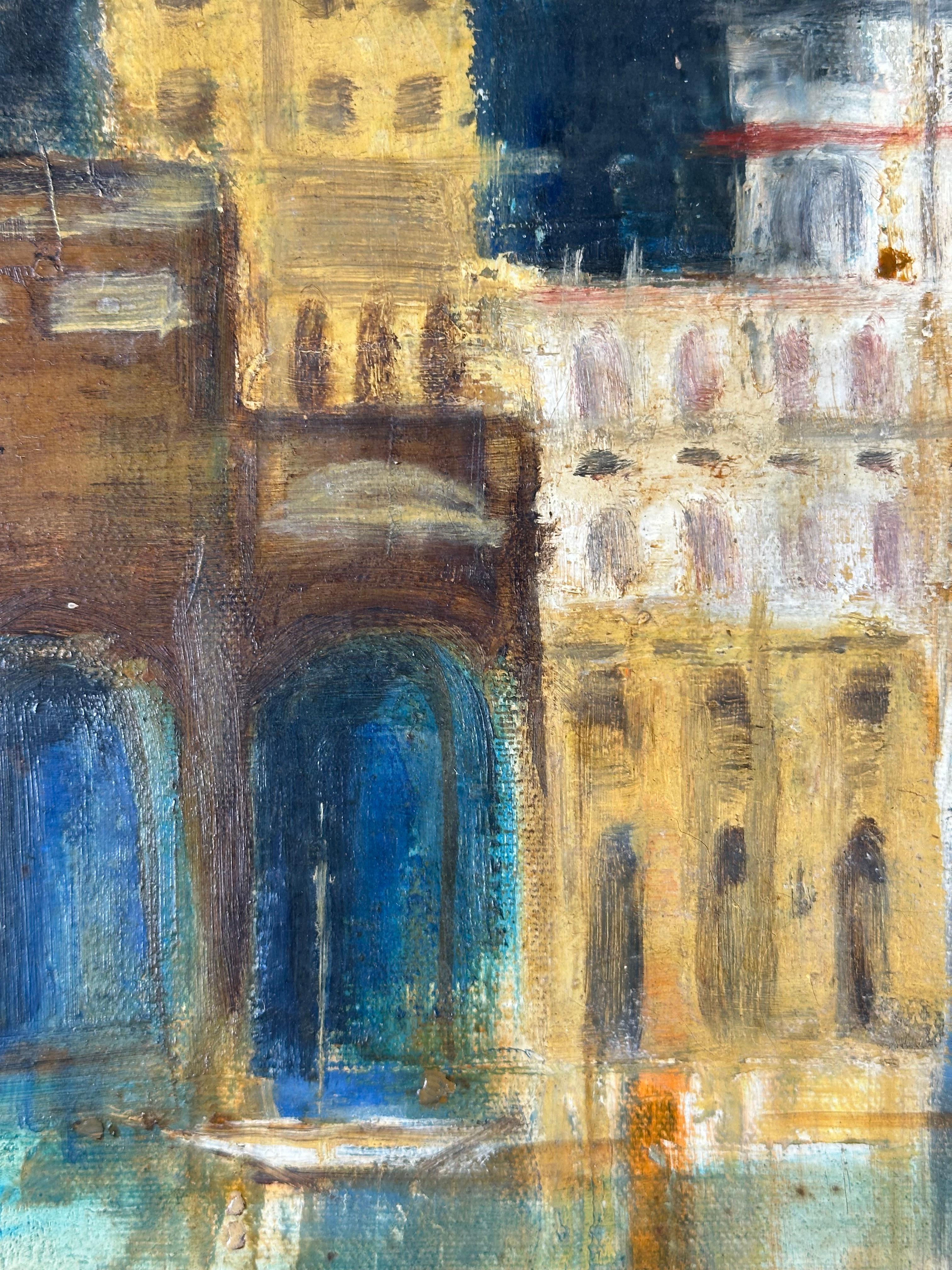 Calla Mayor, Kanal von Venedig – Painting von Isabelle Graham Reese