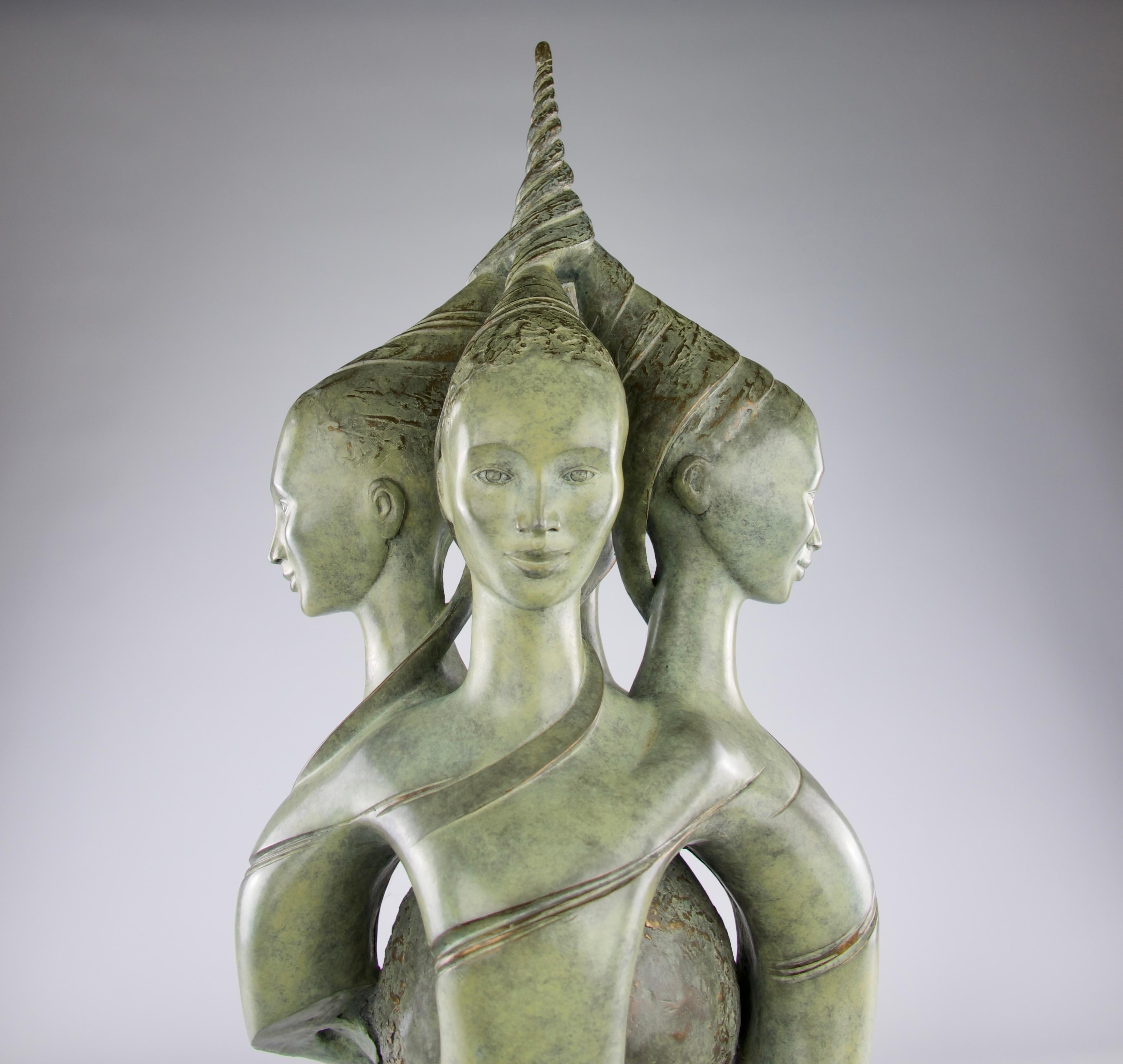 Isabelle Jeandot, „Harmonic Convergence“, figurative Bronzeskulptur im Angebot 7