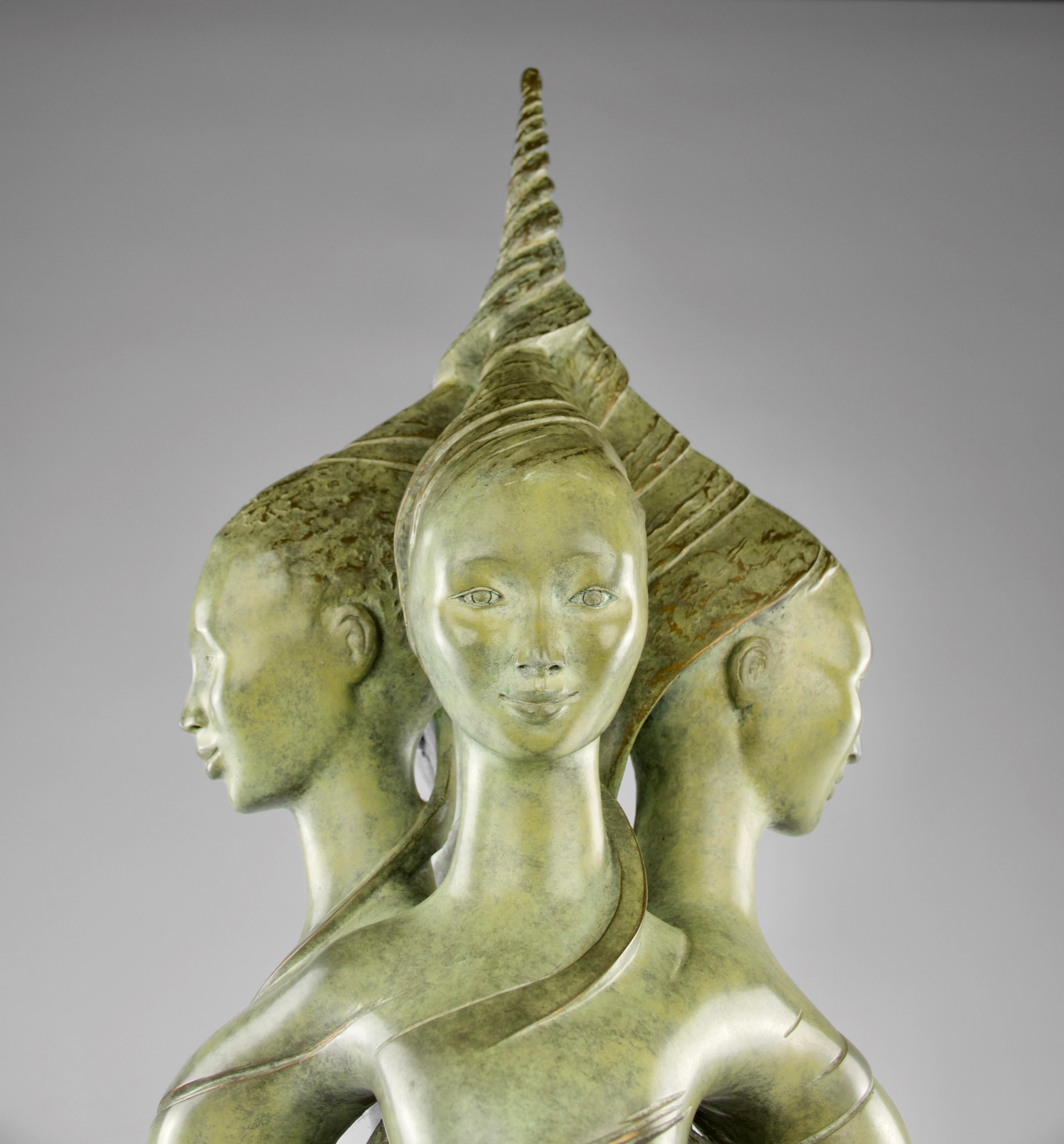 Isabelle Jeandot, „Harmonic Convergence“, figurative Bronzeskulptur im Angebot 9