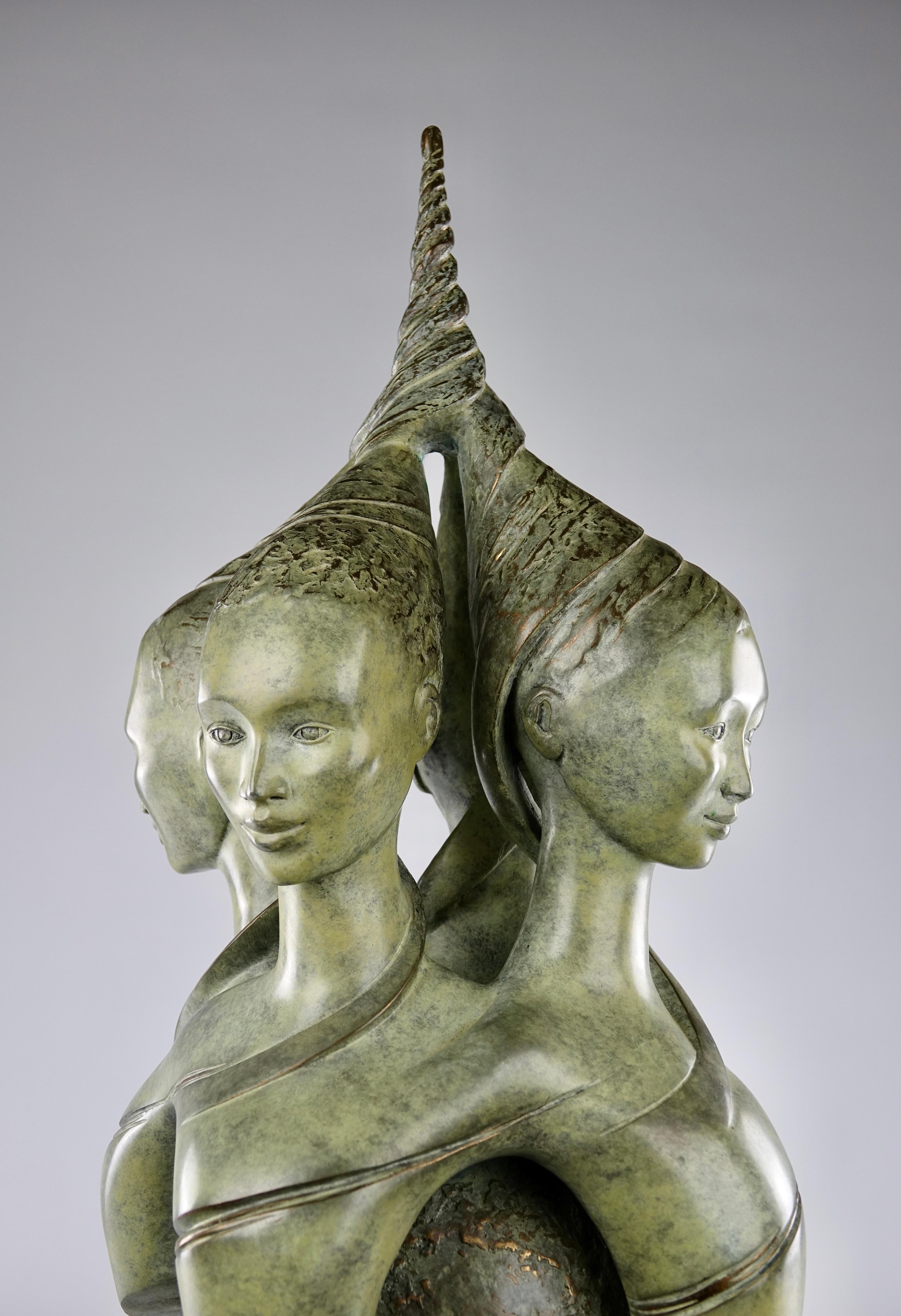 Isabelle Jeandot, „Harmonic Convergence“, figurative Bronzeskulptur (21. Jahrhundert und zeitgenössisch) im Angebot