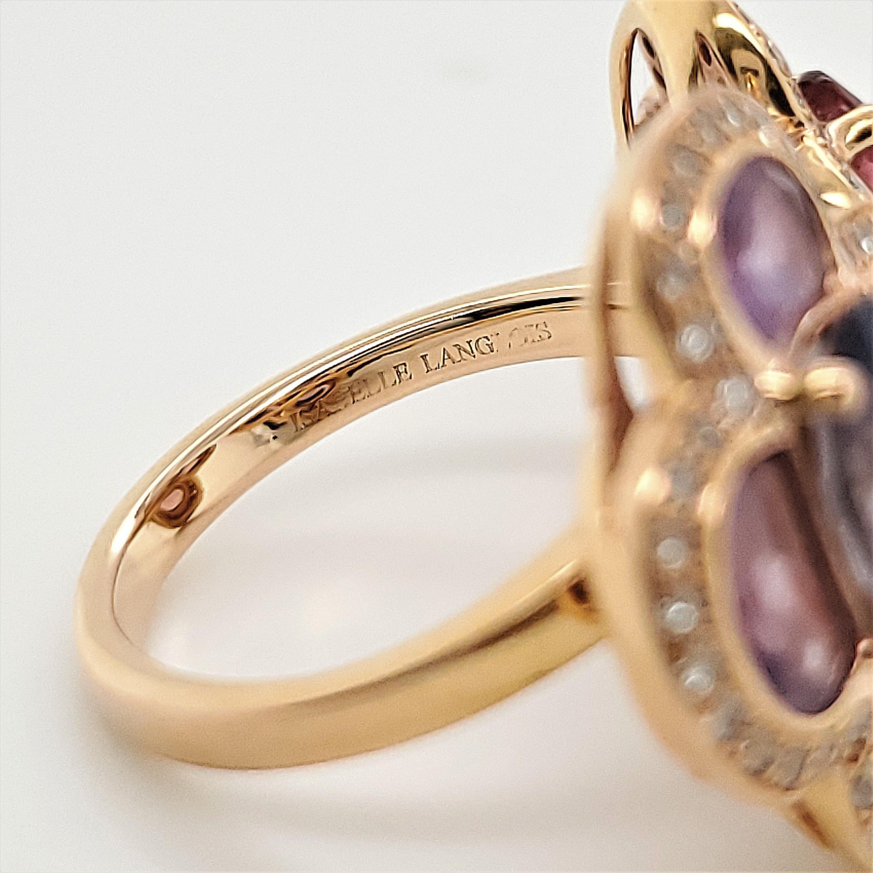 Women's Isabelle Langlois Gold Diamond Gemstone Ring