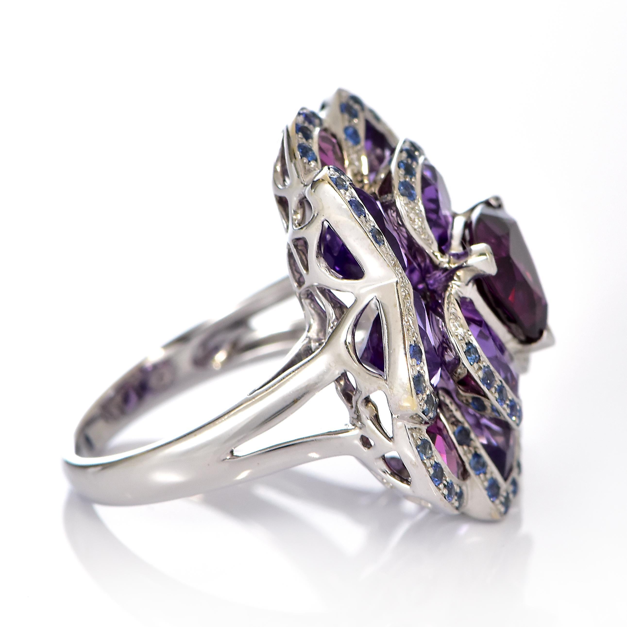  Isabelle Langlois Paris, bague en or 18 carats et grenat rhodolite Pour femmes 