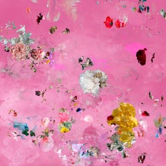 Changing Mood Pink 1- Blumenstillleben zeitgenössisches abstraktes zeitgenössisches Foto