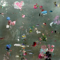 Cambiando de humor gris- Paisaje floral color gris foto abstracta contemporánea