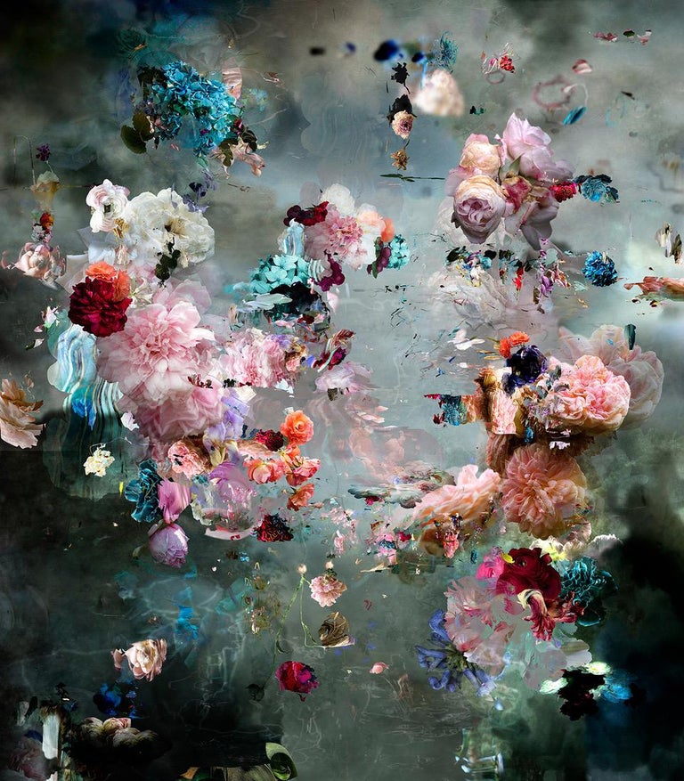 Isabelle Menin - Cherubini # 3 vertical colourful abstract dominant