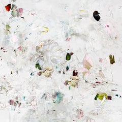 Eugene 1 - Blumenlandschaft weiß dominant zeitgenössisch abstraktes Farbfoto