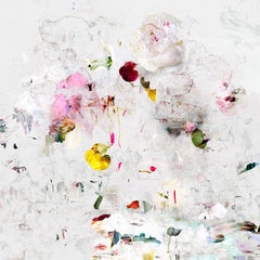 Eugene 2- Paysage floral blanc dominant photo couleur abstraite contemporaine