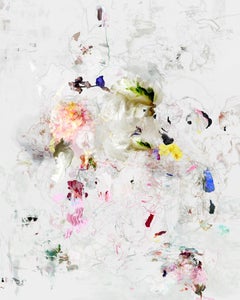 Eugene 4- Paesaggio floreale bianco dominante foto astratta contemporanea a colori