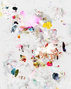 Eugene 6 - Blumenlandschaft weiß dominant zeitgenössisch abstraktes Farbfoto