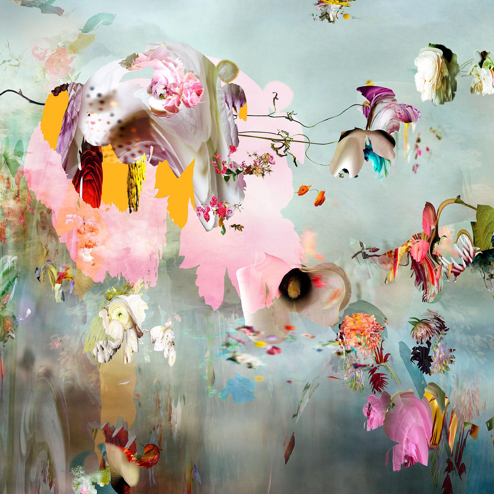 Still-Life Photograph Isabelle Menin - Nouvelle Rome n°4 - Photographie contemporaine de paysage floral aux couleurs pastel douces