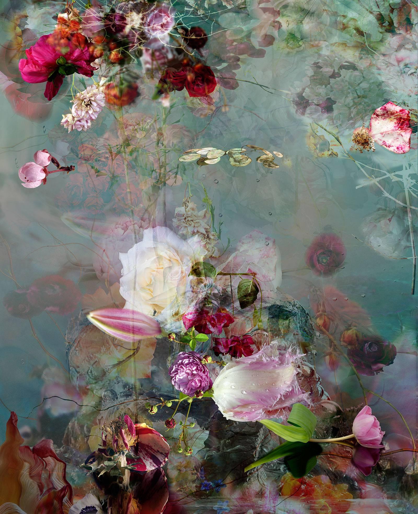 Isabelle Menin Still-Life Photograph - Sinking #1 - Floral still life contemporary photography