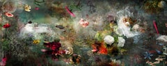Song for dead heroes #2 abstrakte florale Landschaftsfotokomposition in dunkler Farbe