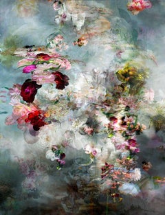 Songs For Dead Heroes n° 6 - composition abstraite de photo de paysage à fleurs aux couleurs douces