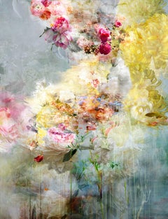 Songs For Dead Heroes # 9 abstract pastel color floral landscape photo montage