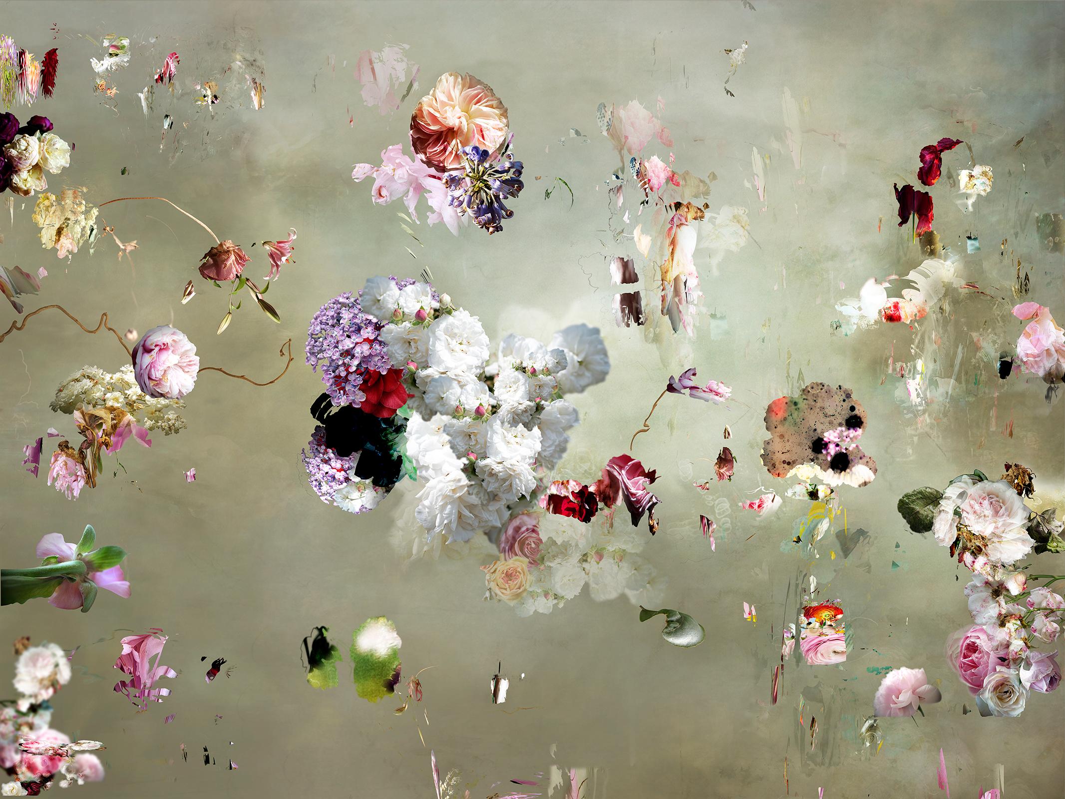 Isabelle Menin Still-Life Photograph - Tentation 11-abstract floral landscape soft pastel color contemporary photograph