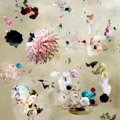 Tentation #13- Floral Landschaft weichen Pastell Silber Farbe zeitgenössische Fotografie