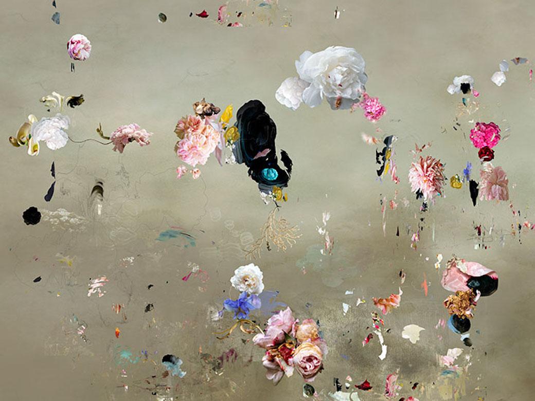 Isabelle Menin Still-Life Photograph – Tentation 15-abstrakte florale Landschaft weiches Pastell Farbe zeitgenössische Fotografie